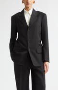 Bottega Veneta Oversize Wool Grain de Poudre Jacket