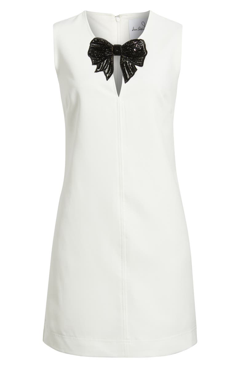 Sam Edelman Cady Bow Sleeveless Minidress, Alternate, color, White