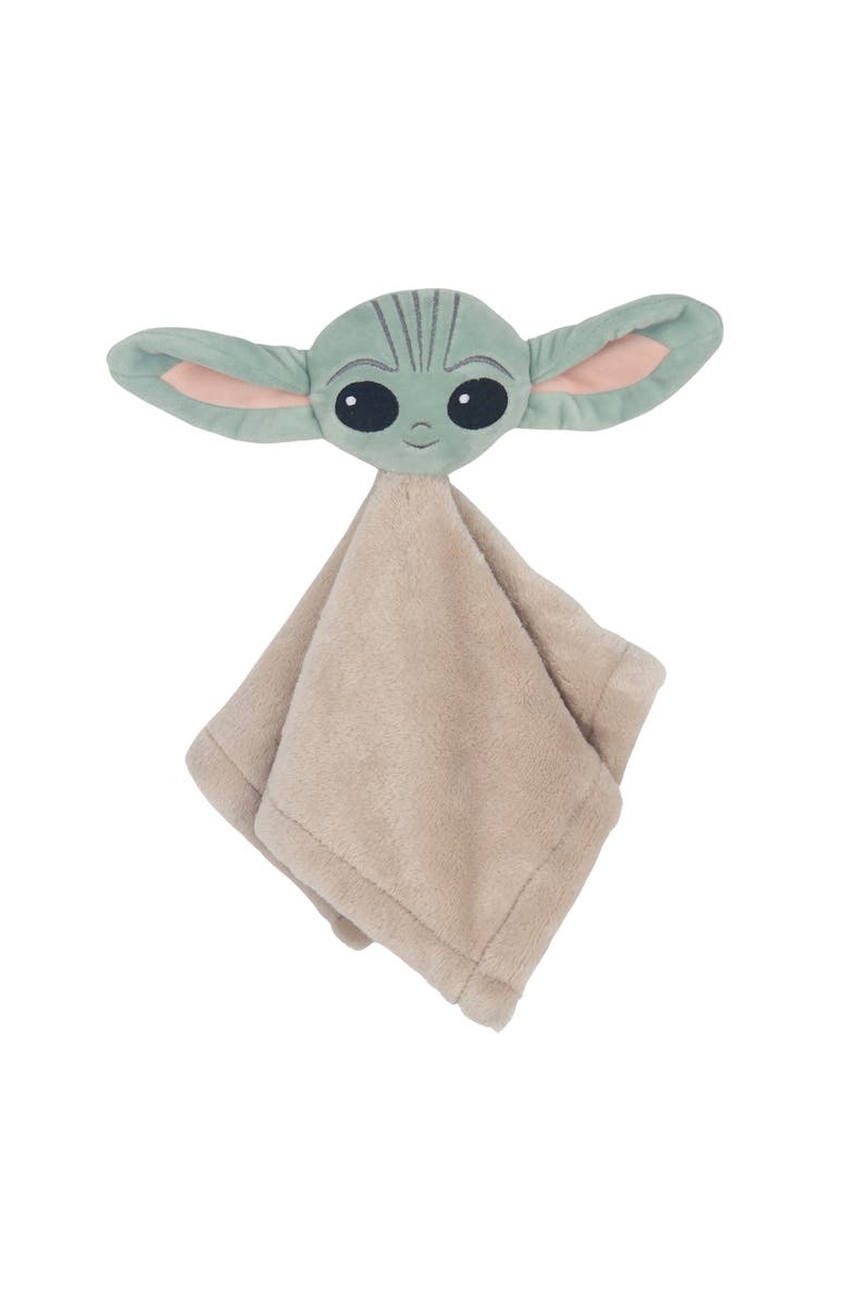 Lambs & Ivy Star Wars Cozy Friends Baby Yoda/Grogu Lovey & Door Pillow Gift Set, Alternate, color, 