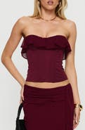 Princess Polly Holliann Ruffle Strapless Corset Top