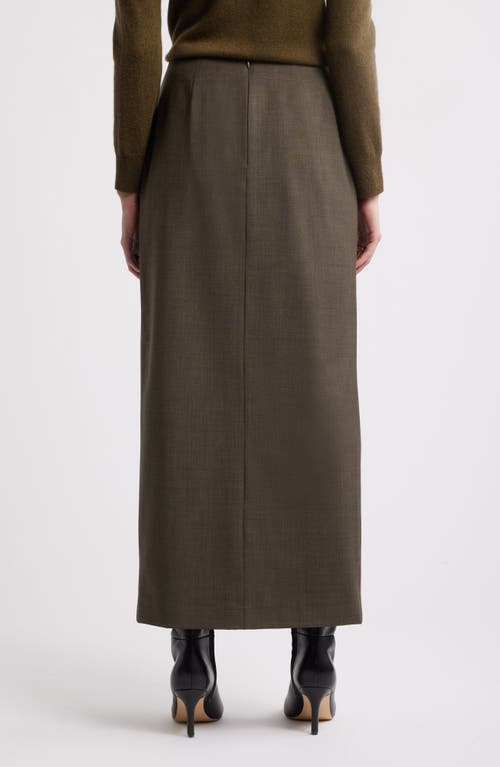 Nordstrom Wool Blend Maxi Pencil Skirt