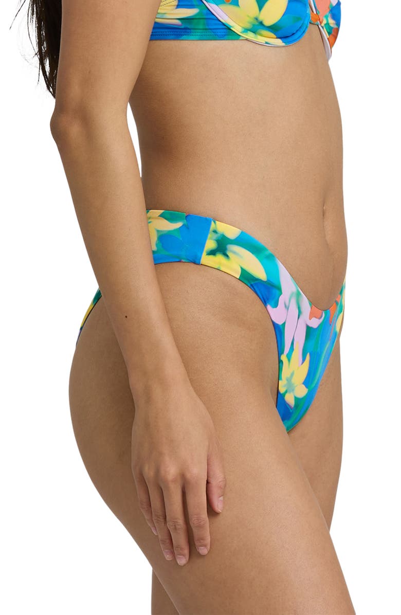 Billabong Agua Flores Bondi Bikini Bottoms, Alternate, color, Blue Multi