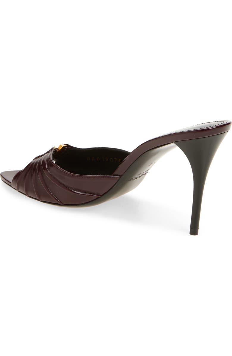 Saint Laurent Babylone Sandal, Alternate, color, Vintage Bordeaux