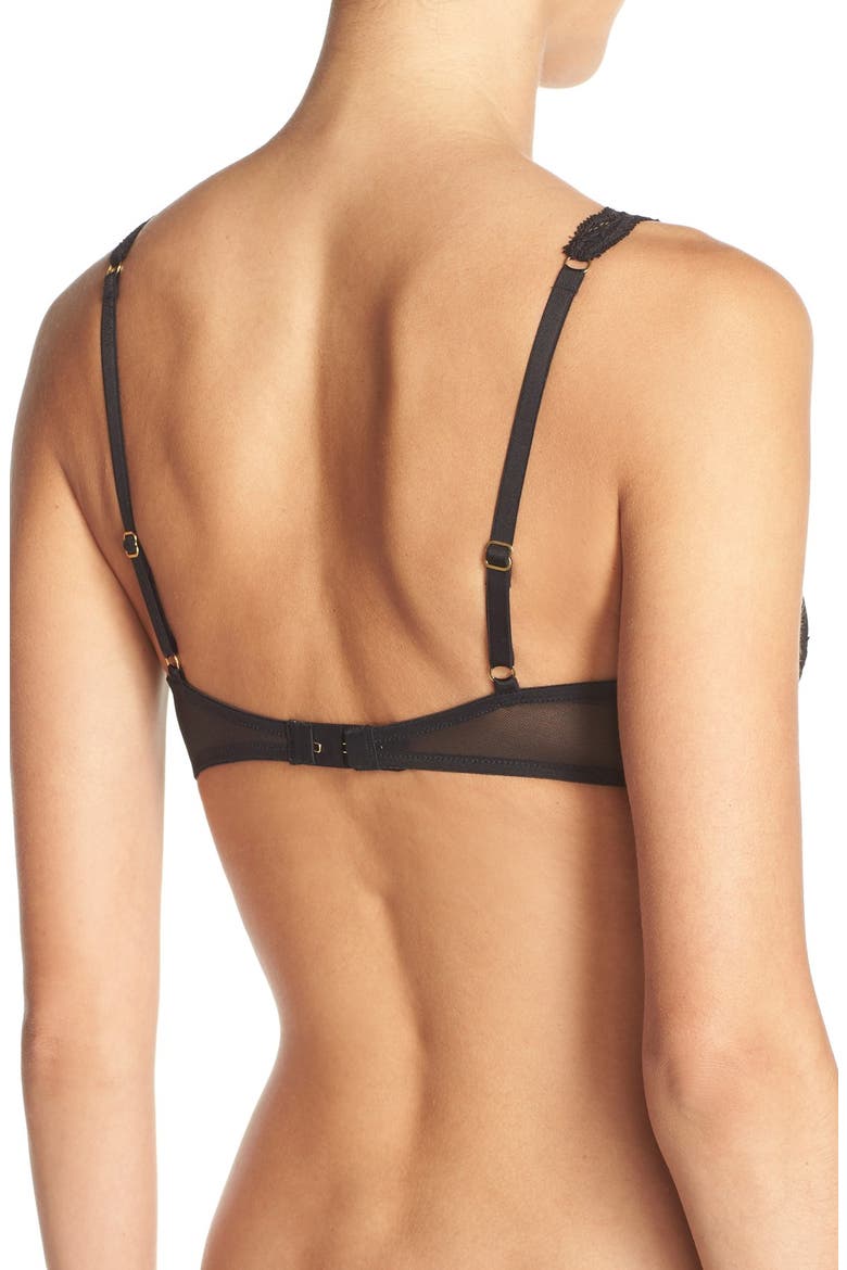 Feathers Convertible Wireless Plunge Bra, Alternate, color, BLACK