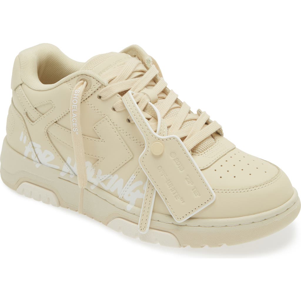 Off-white Out Of Office For Walking Sneaker In Beige-white
