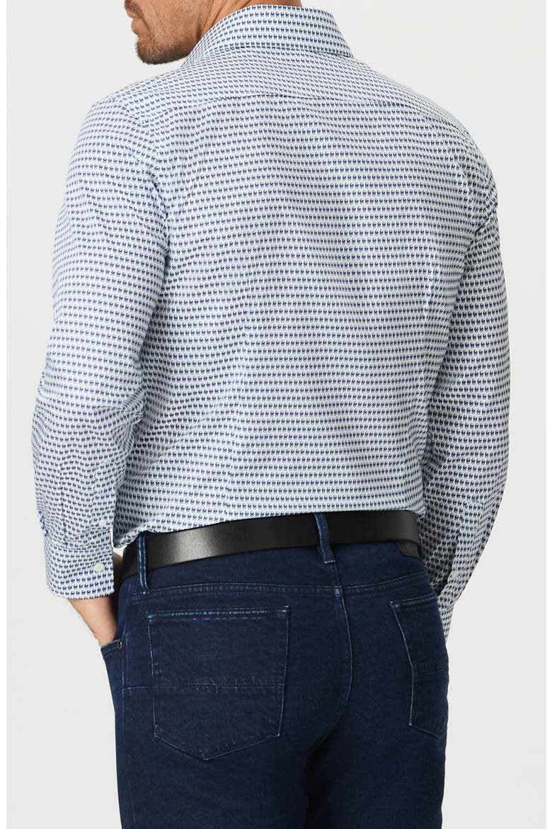 Banway Cotton Button-Up Shirt, Alternate, color, BLUE