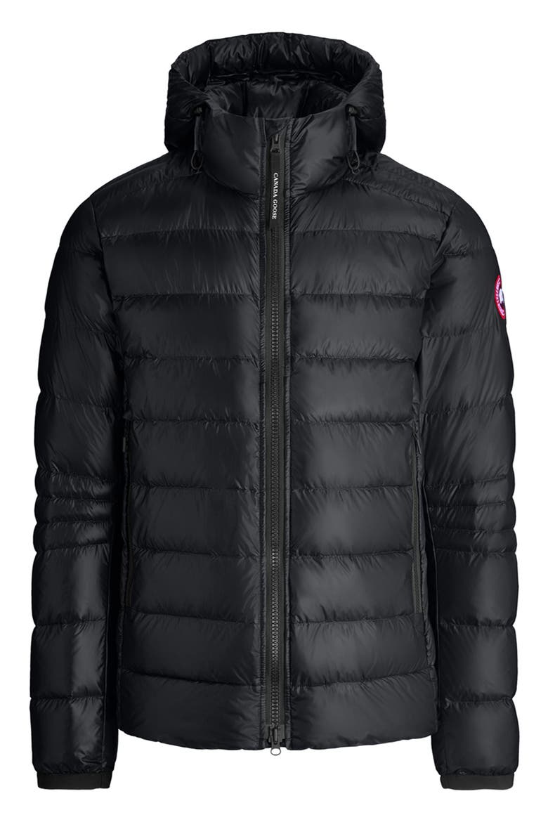 Crofton Water Resistant Packable Quilted 750-Fill-Power Down Jacket, Main, color, BLACK