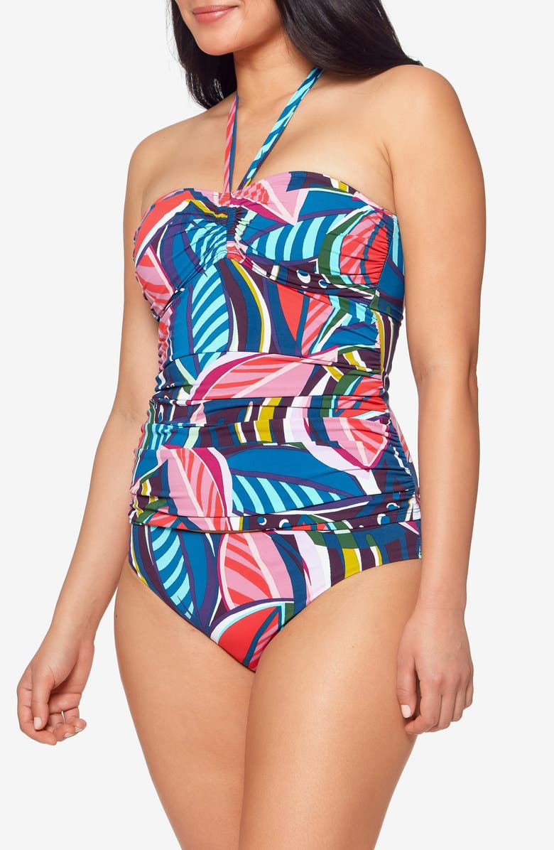 BLEU by Rod Beattie Absolutely Fabulous Bandeau Tankini Top, Alternate, color,