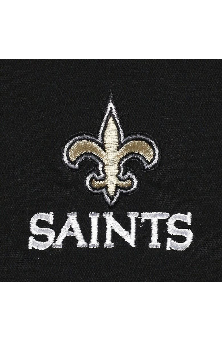 DUNBROOKE Men's Dunbrooke Black New Orleans Saints Journey Workwear Tri-Blend Full-Zip Jacket, Alternate, color, 