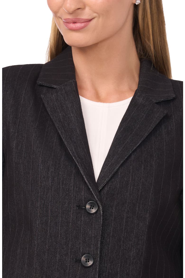 Pinstripe Blazer, Alternate, color, CHARCOAL