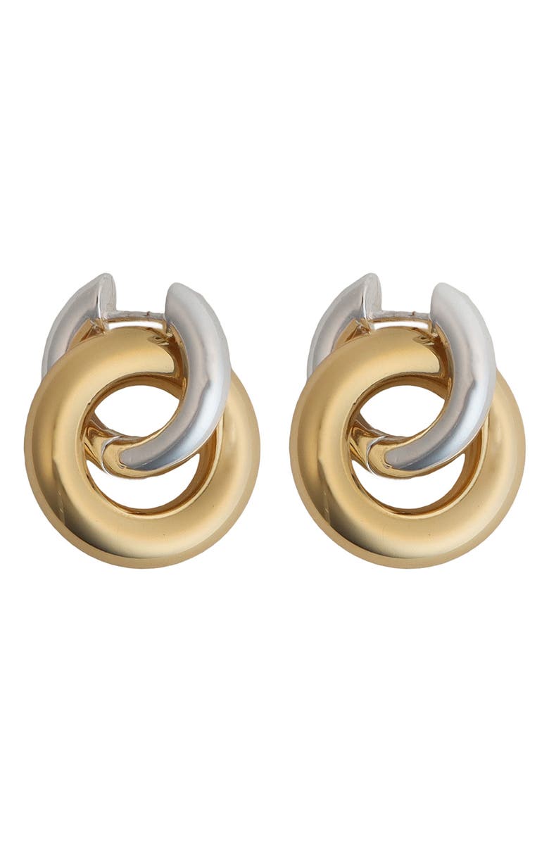 Panacea Two-Tone Link Earrings, Main, color, Two Tone