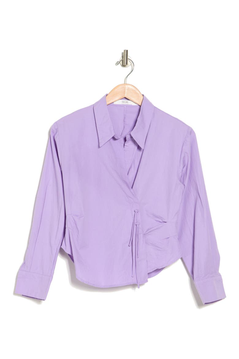 High-Low Long Sleeve Top, Alternate, color, PURPLE