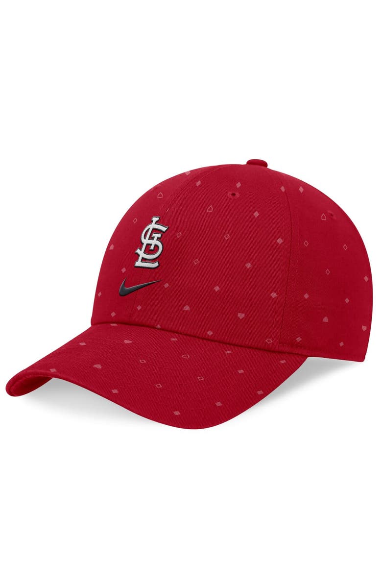 Nike Men's Nike Red St. Louis Cardinals Primetime Print Club Adjustable Hat, Main, color, Red