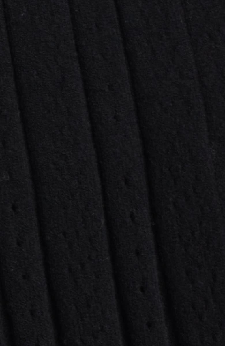 LoveShackFancy Willany Pleated Skirt, Alternate, color, Black