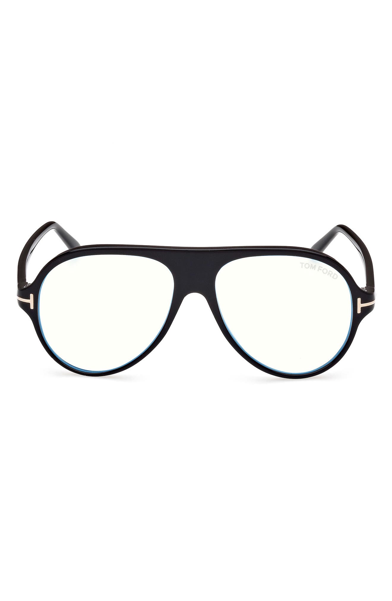 TOM FORD 53mm Pilot Blue Light Blocking Optical Glasses