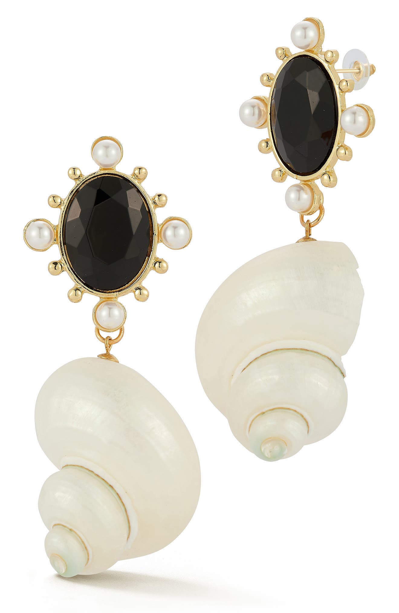 SPHERA MILANO Shell Drop Earrings