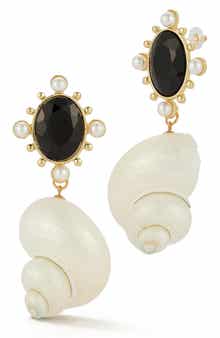 SPHERA MILANO Shell Drop Earrings