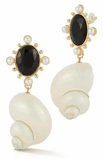 SPHERA MILANO Shell Drop Earrings