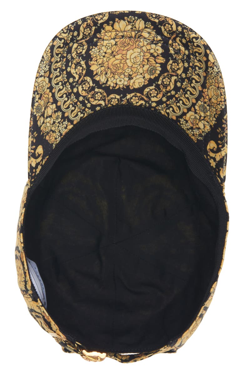 Versace Baroque Print Twill Baseball Cap, Alternate, color, 