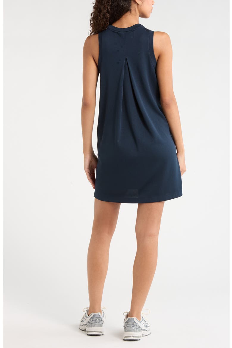 Piqué Mesh Scuba Tank Dress, Alternate, color, NAVY SAPPHIRE
