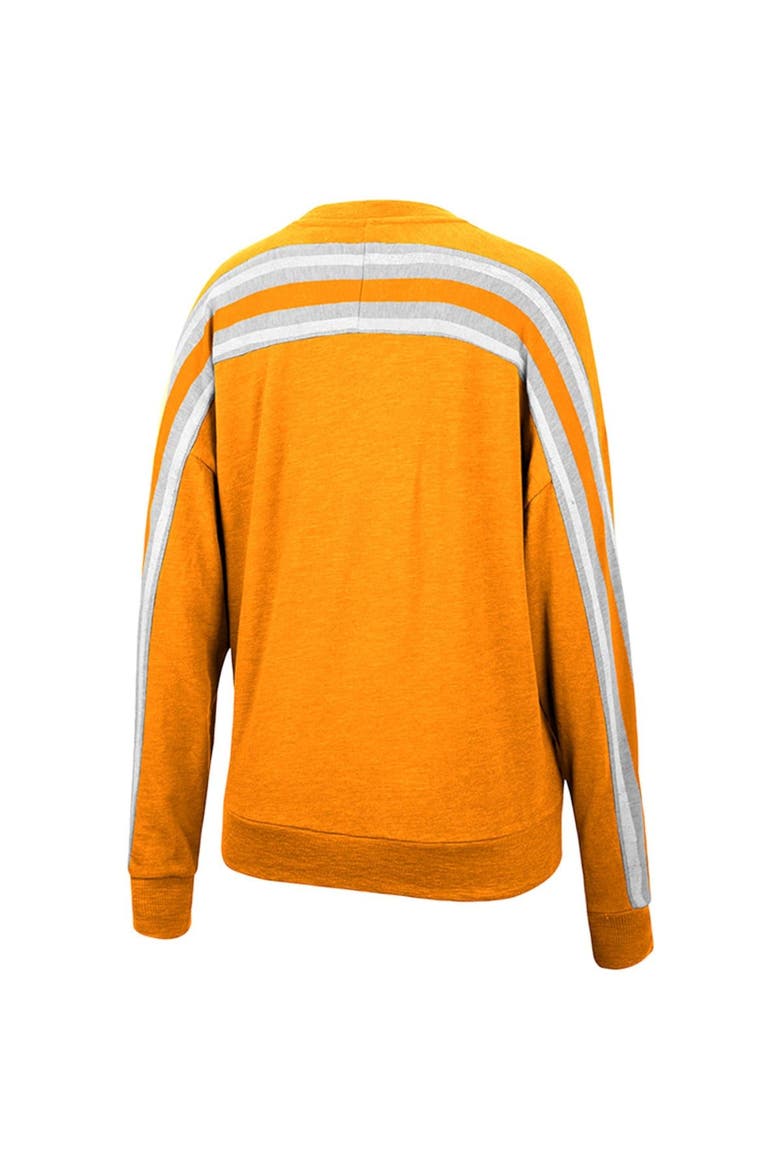 Women's Colosseum Heathered Tennessee Orange Tennessee Volunteers Team Oversized Pullover Sweatshirt, Alternate, color, Tennessee Orange