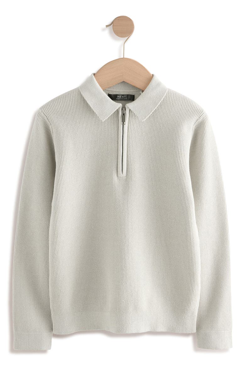 Kids' Cotton Half Zip Pullover, Main, color, GREY