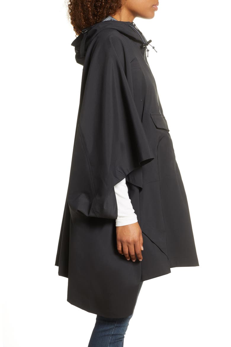 Black Series Futurelight™ 3L Water Repellent Cape Jacket, Alternate, color, BLACK/ BLACK