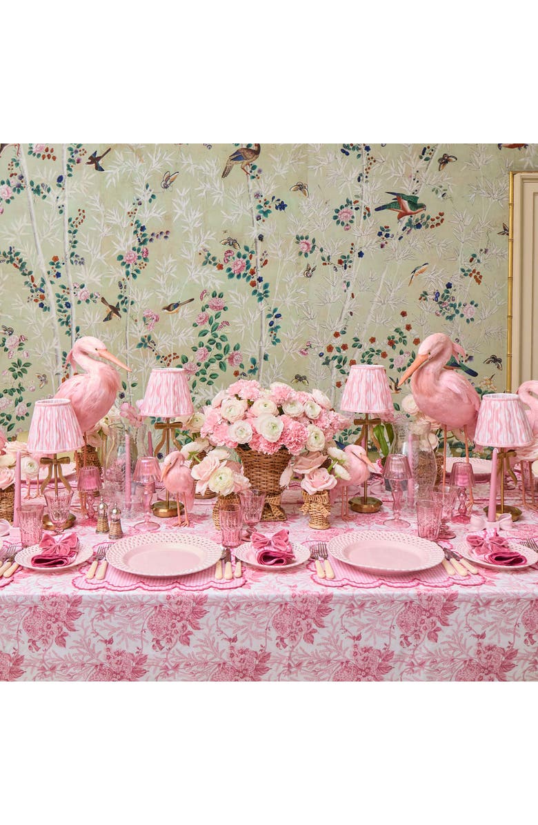 Mrs. Alice Pink Basketweave Starter Plate, Alternate, color, Pink