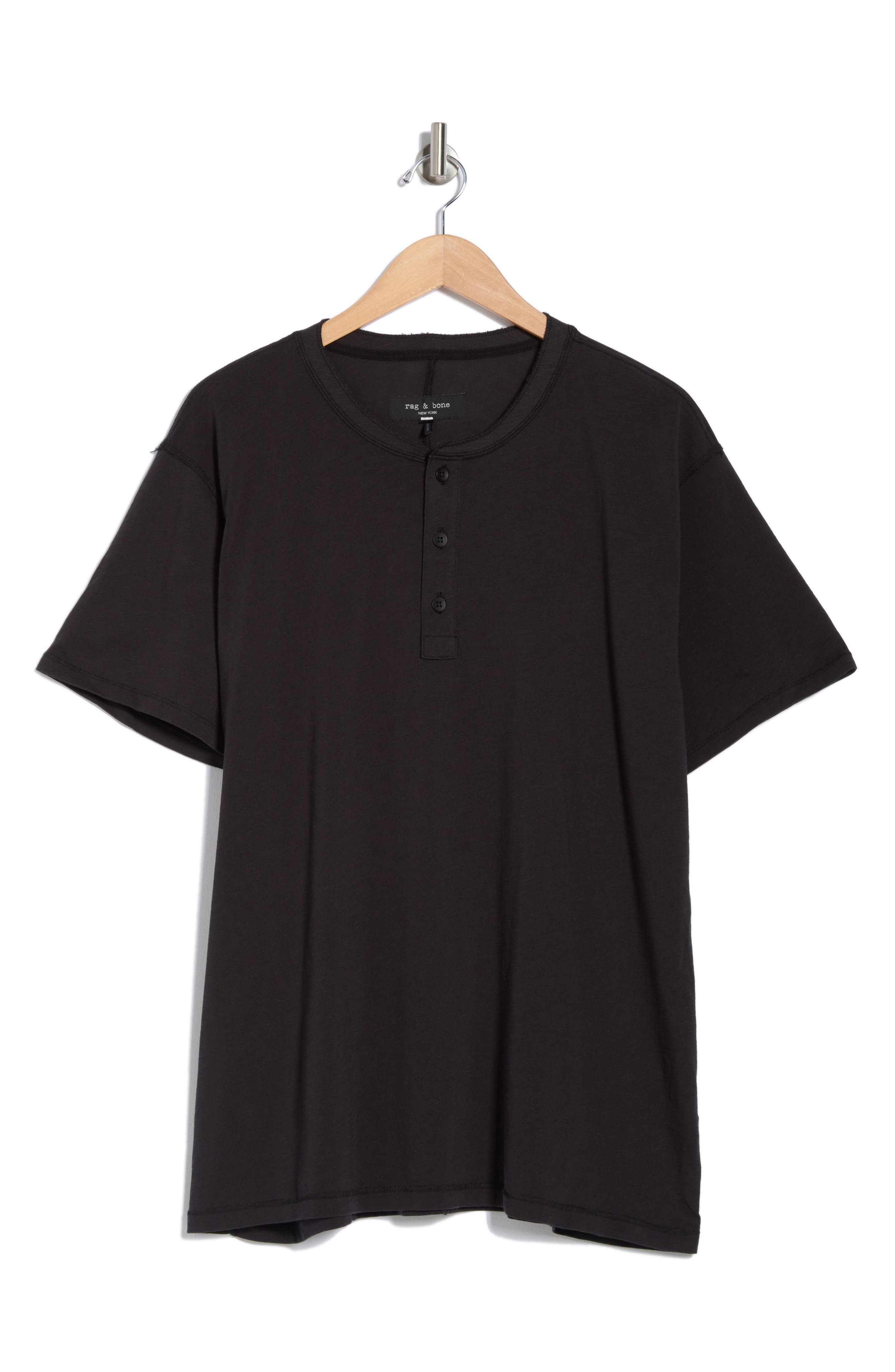 rag & bone Classic Cotton Slub Jersey Henley