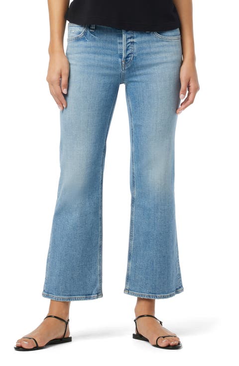 Rosie High Rise Wide Leg Ankle Crop Jeans