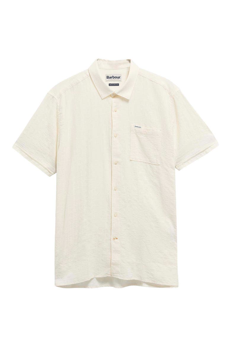 Kingswood Short Sleeve Cotton Ripstop Button-Up Shirt, Alternate, color, WHISPER WHITE