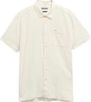 Barbour Kingswood Short Sleeve Cotton Ripstop Button-Up Shirt