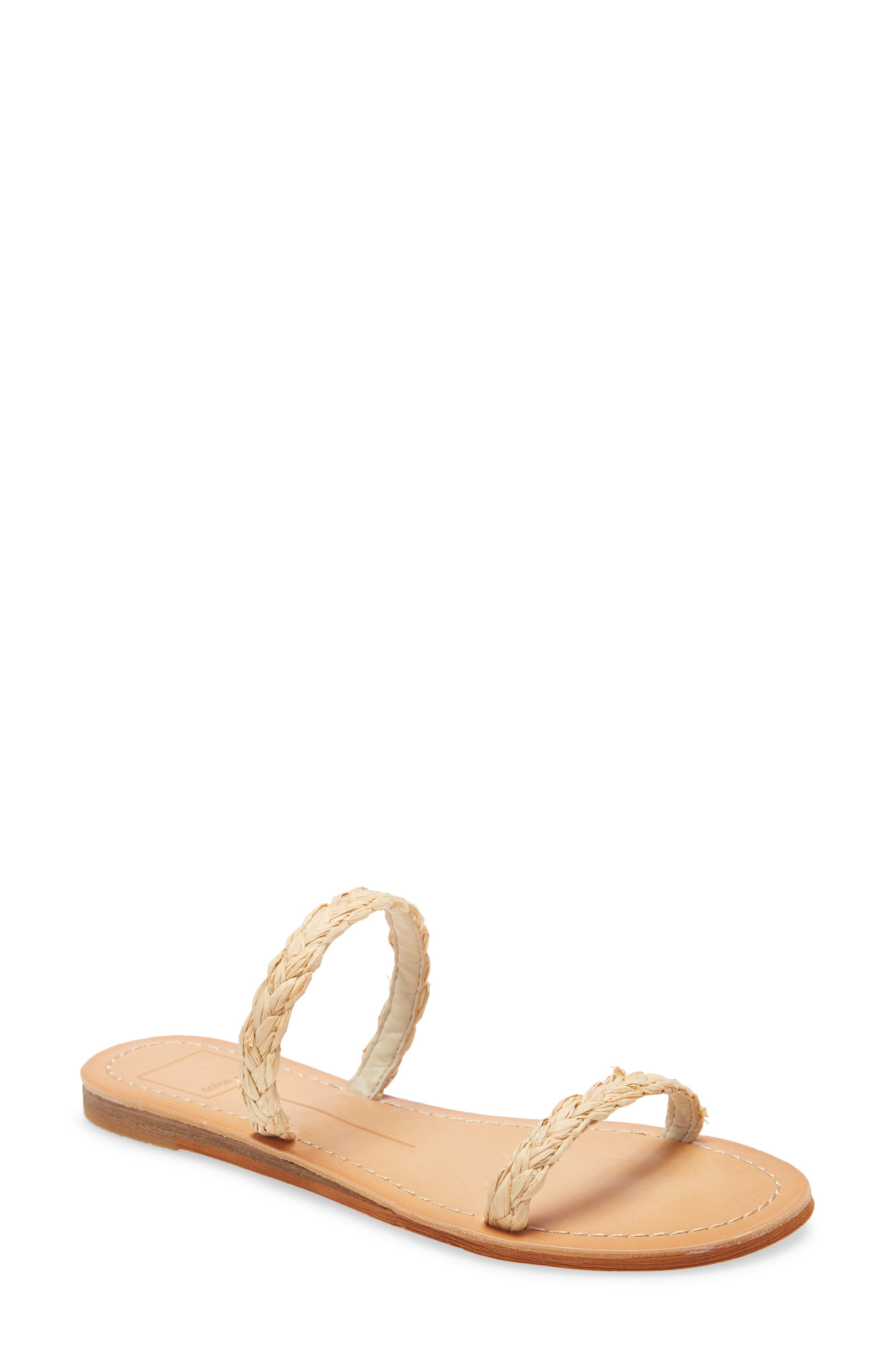 Darla Slide Sandal, Main, color, LIGHT NATURAL