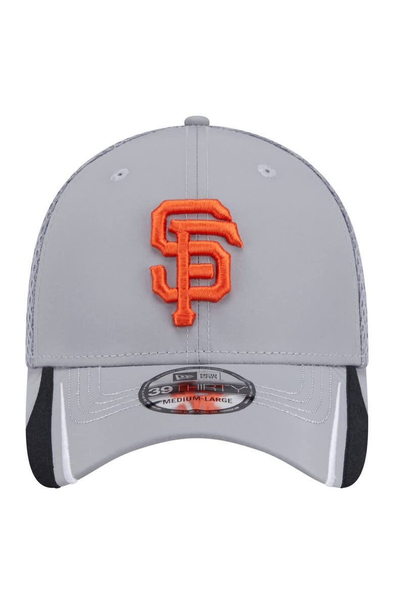 New Era Men's New Era Gray San Francisco Giants Linear 39THIRTY Flex-Fit Hat, Alternate, color, Gray