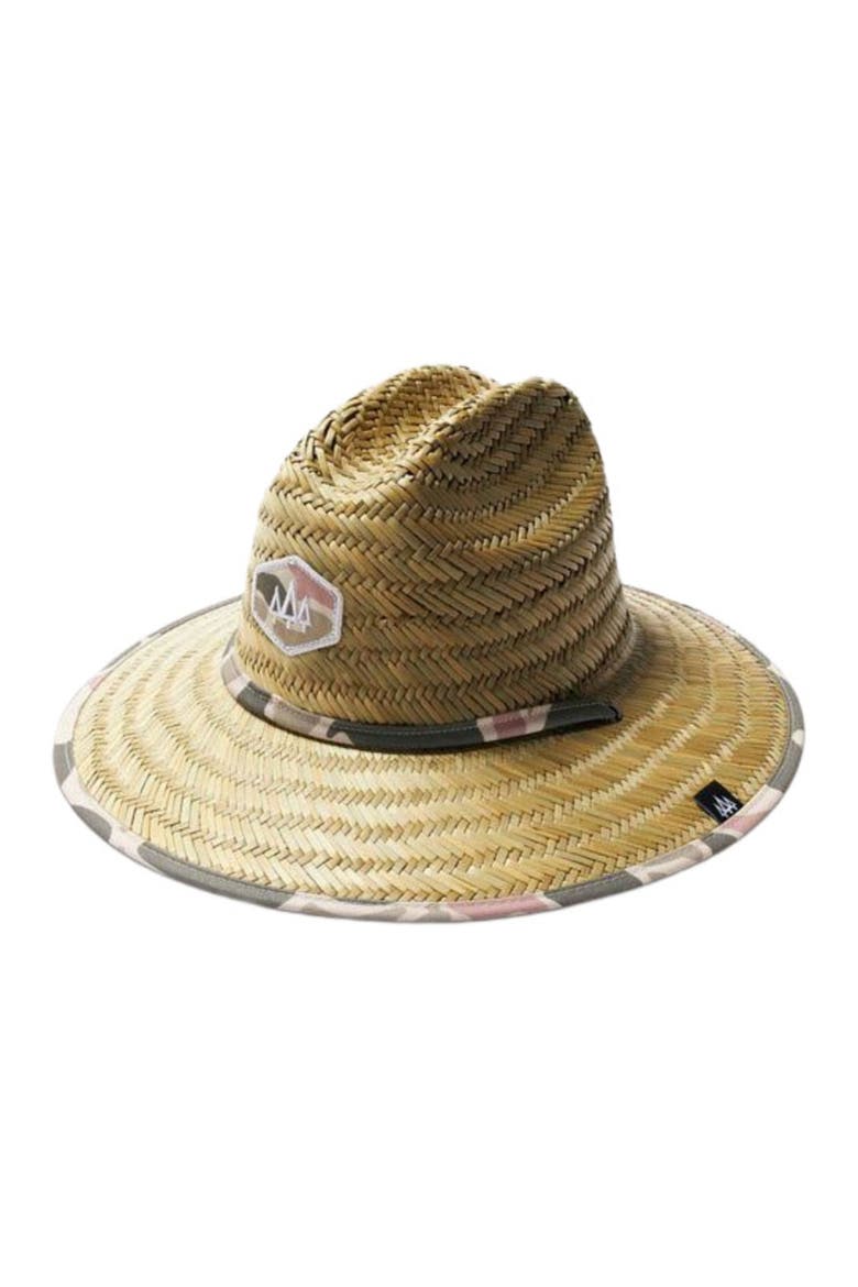 Willow Little Kids Straw Lifeguard Hat, Main, color, Pastel Camo