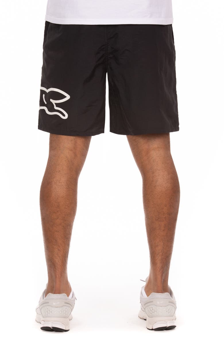 ICECREAM Cone Nylon Drawstring Shorts, Alternate, color, Black