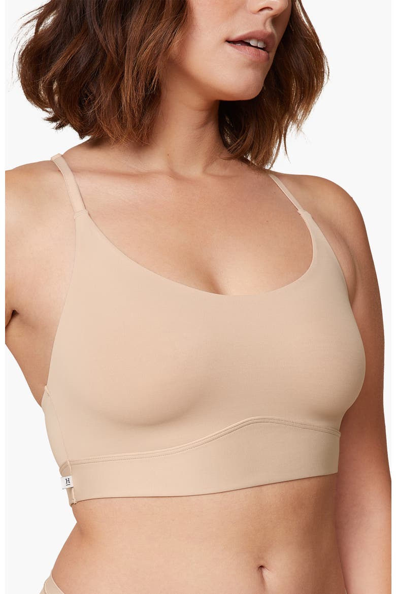 Bliss Racerback Bralette, Alternate, color, Beige