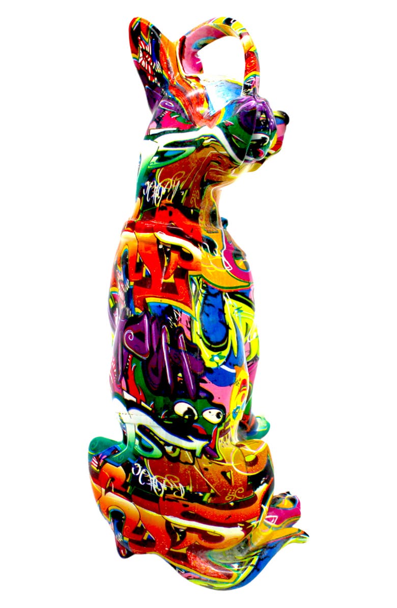 INTERIOR ILLUSIONS Street Art Headphone Chihuahua Statue, Alternate, color, Multi-Color