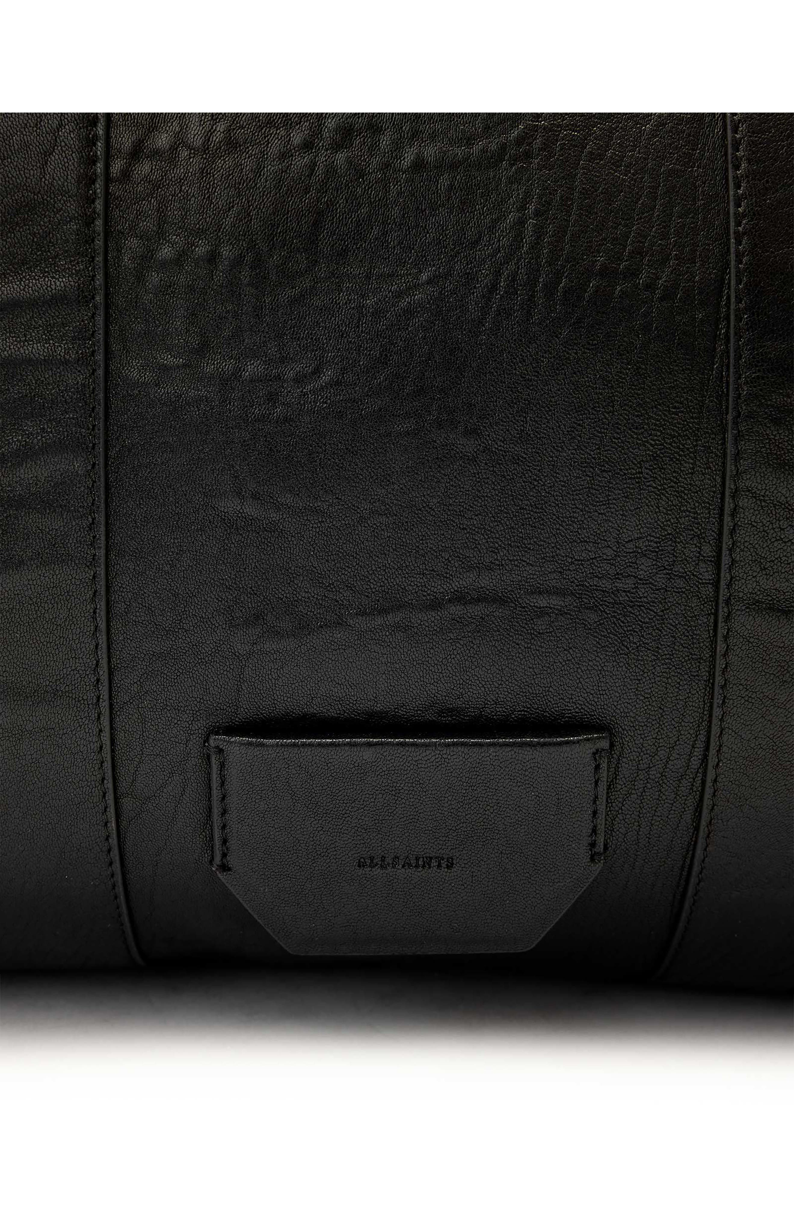 AllSaints Ares Grain Carryall Tote, Alternate, color, Black
