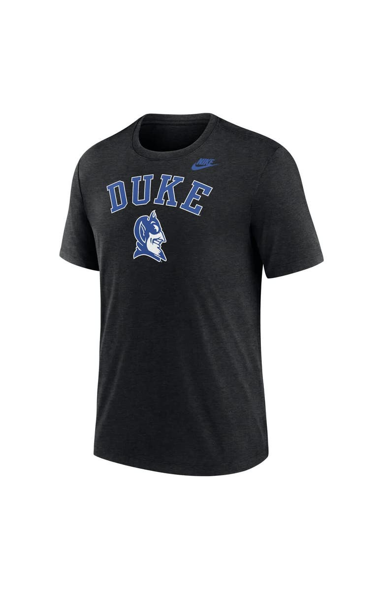 Nike Men's Nike Heather Black Duke Blue Devils Legacy Arch Tri-Blend T-Shirt, Alternate, color, 