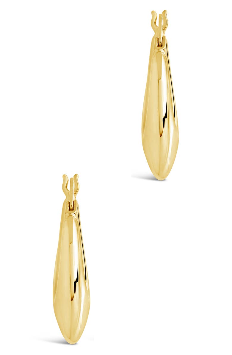 Sterling Forever Mina Hoop Earrings, Alternate, color, Gold