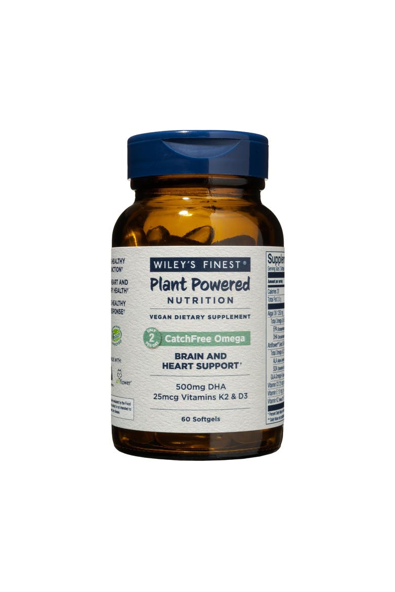 Omega-3 60 Softgels with Plant-Based Algae Oil(60 servings), Main, color, None