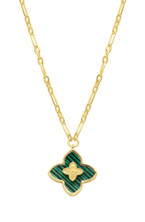 Clover Enamel Pendant Neckace