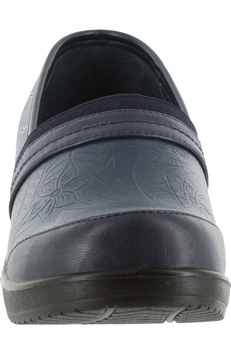 EASY STREET Origin Embossed Comfort Slip-On Clog - Multiple Widths Available, Alternate, color, Navy Tool