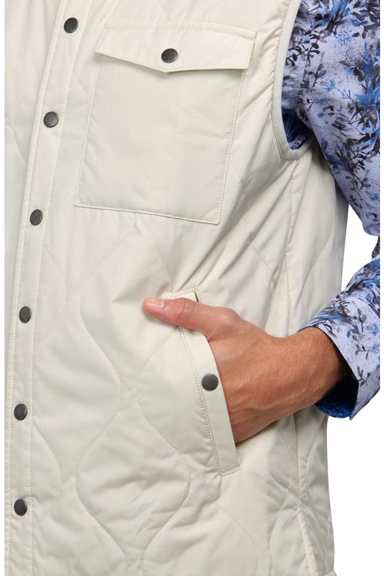 Solid Quilted Puffer Vest, Alternate, color, STONE
