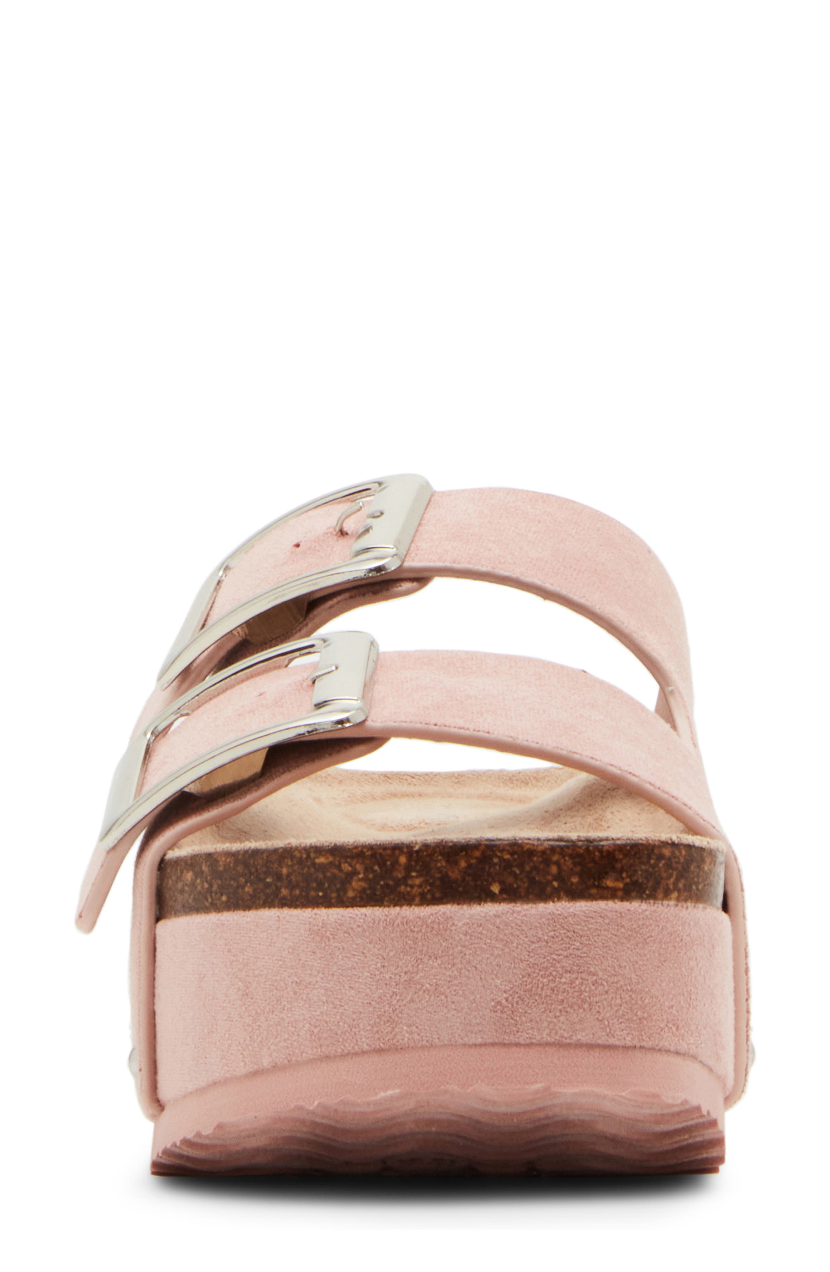 Babess Slide Sandal, Alternate, color, ROSE FAB