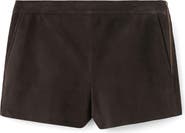 MANGO Suede Shorts