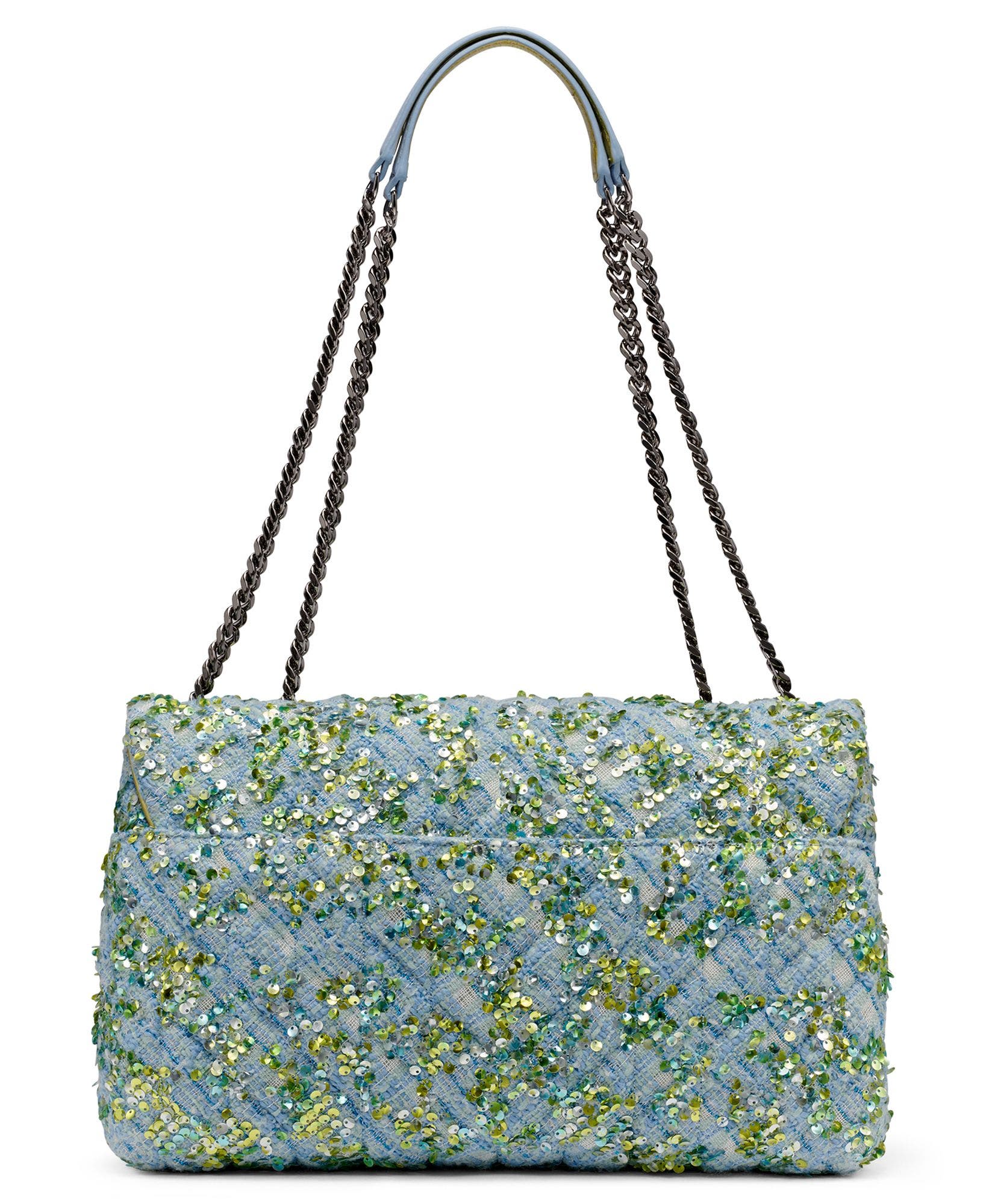 Lafayette Shoulder Bag, Alternate, color, Blue Aura Sequin