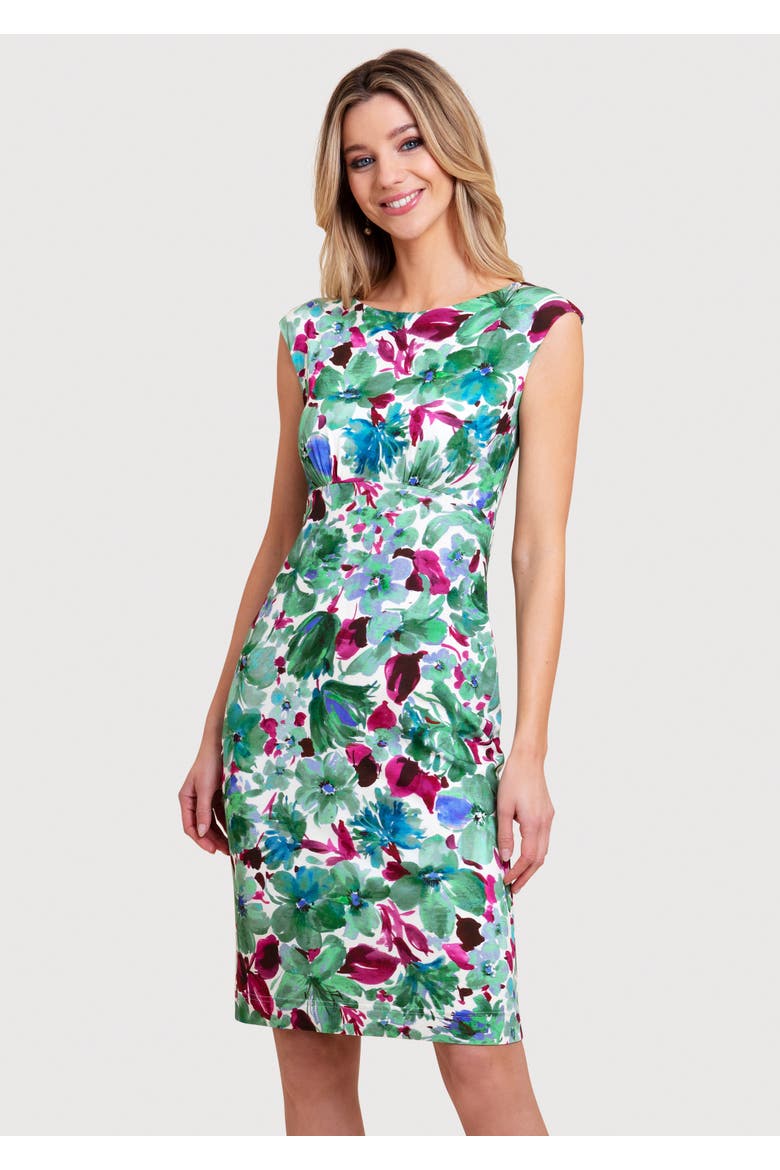Pippa Shift Dress Petite, Main, color, Paradise Green