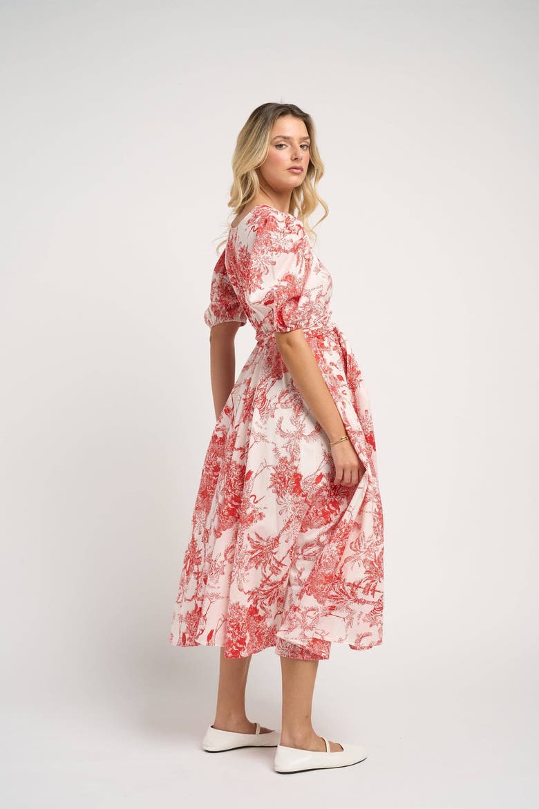 Monica Dress, Alternate, color, Red